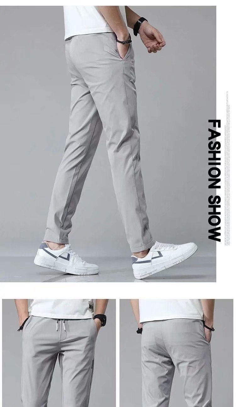 Men’s Straight Leg Sweats – Lightweight, Casual, Korean-Inspired Comfort