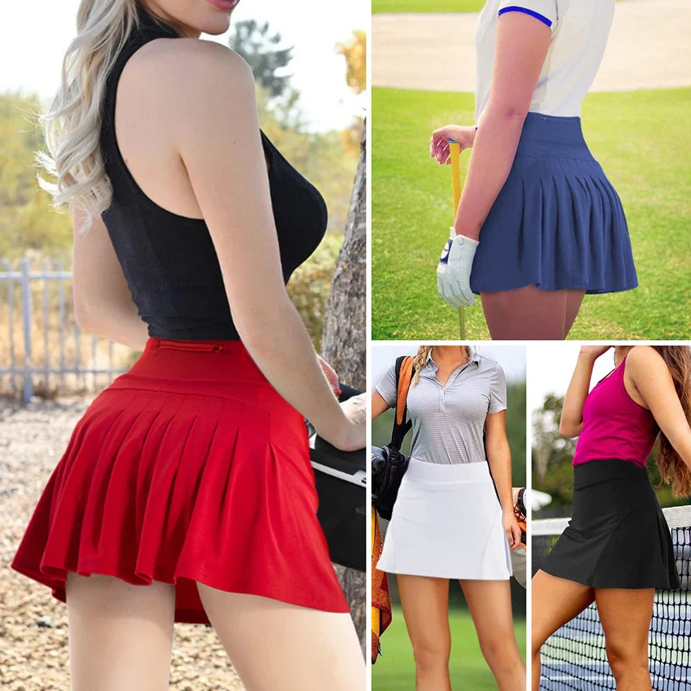 Pleated Tennis Skirts for Women with Pockets
