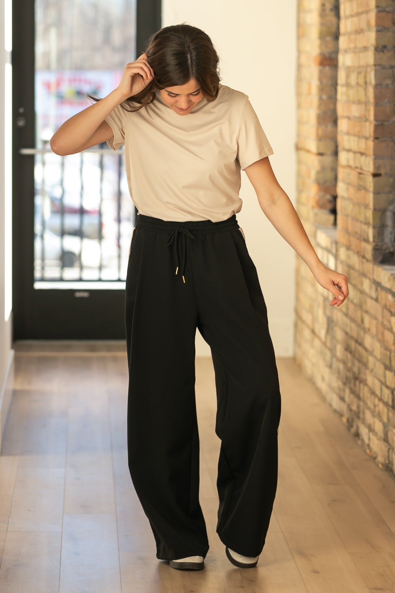 Nina Wide Leg Track Pants