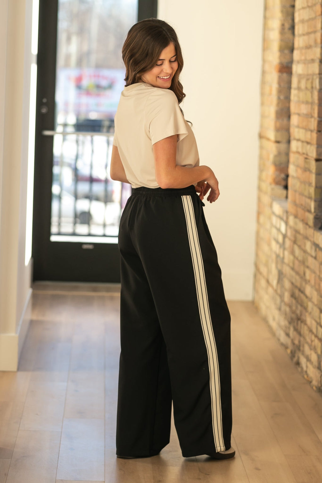 Nina Wide Leg Track Pants