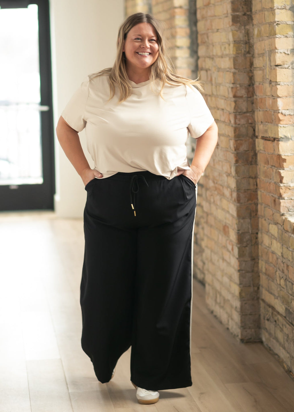 Nina Wide Leg Track Pants