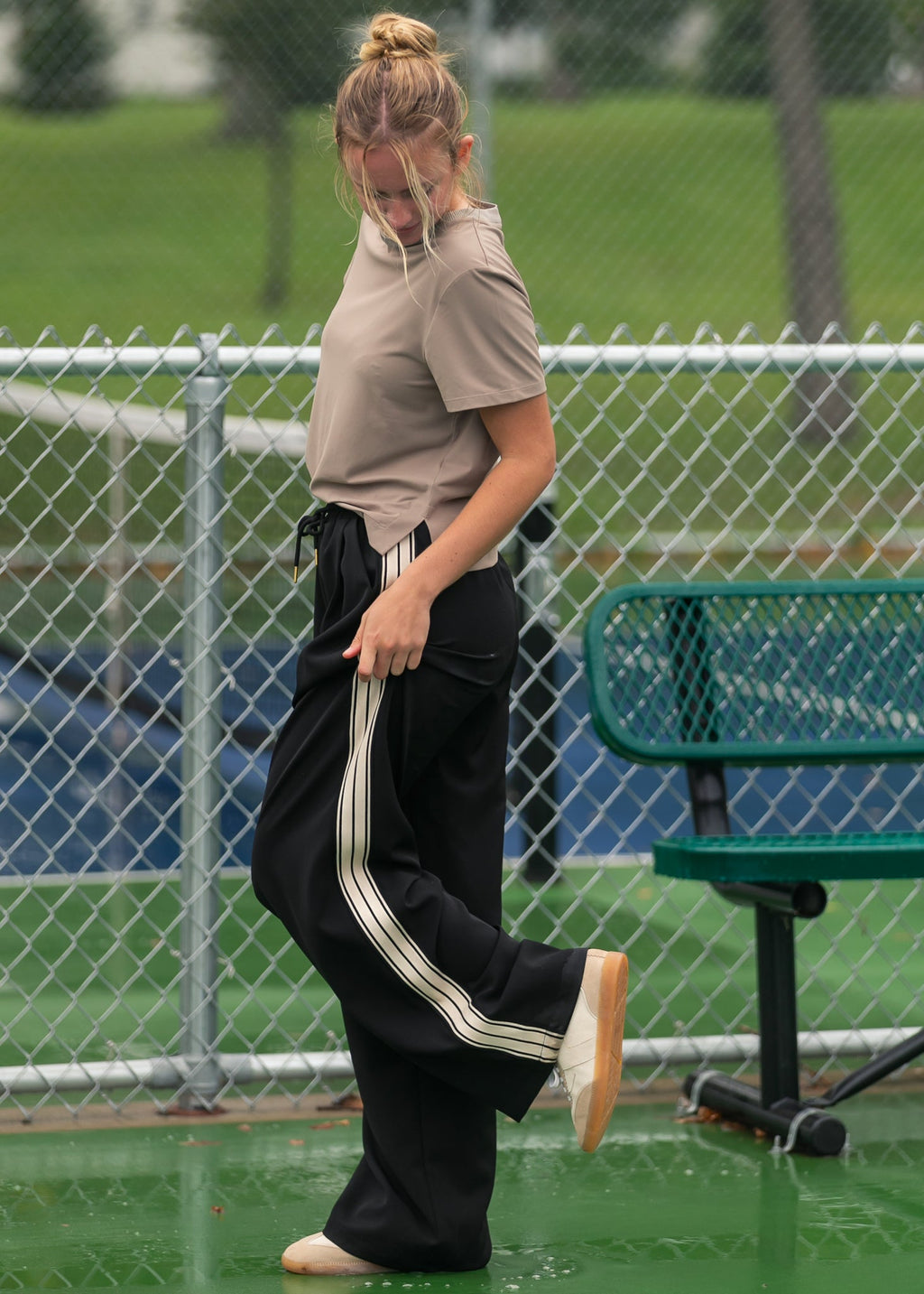 Nina Wide Leg Track Pants