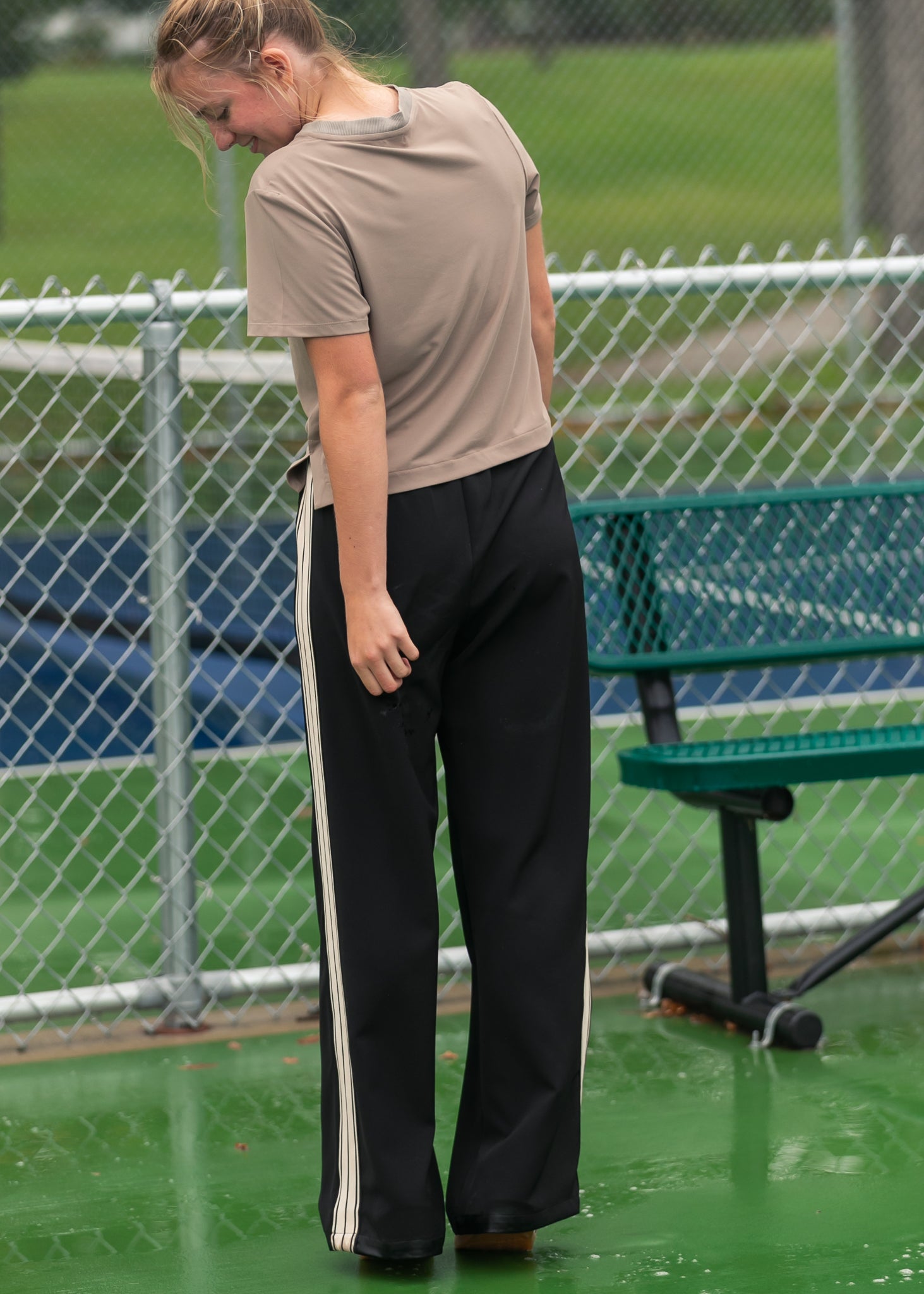 Nina Wide Leg Track Pants